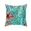 Peach Skin Printed Pillowcase Small Fresh Nordic Green Plant Sofa Cushion Cushion Cover Home Supplies
