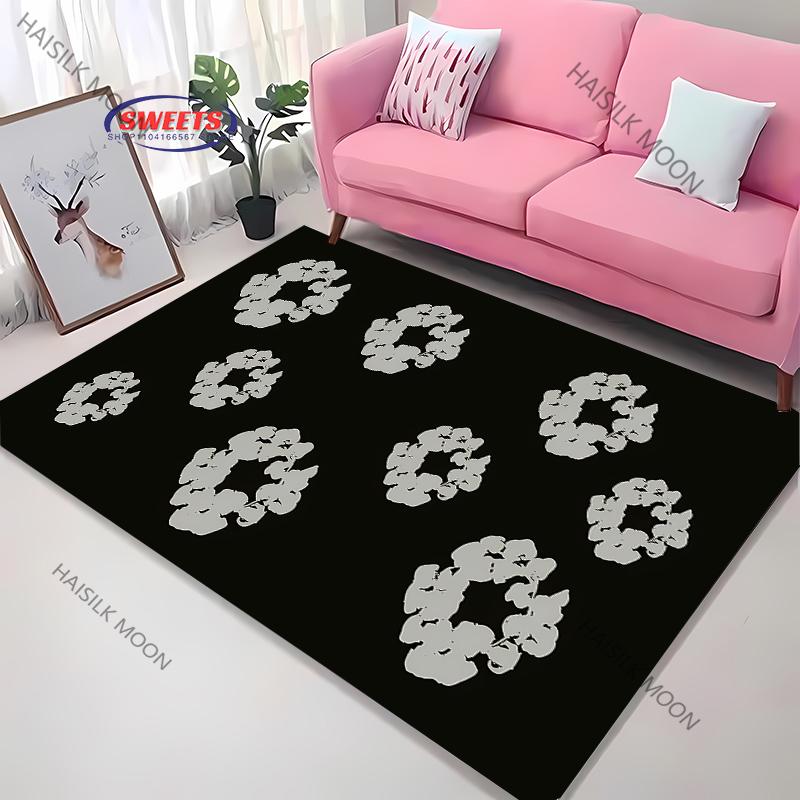 Disc Player Carpet Furry Mat for Living Room Decorative Area Rug Gift for Anniversary Mother Day Father Day