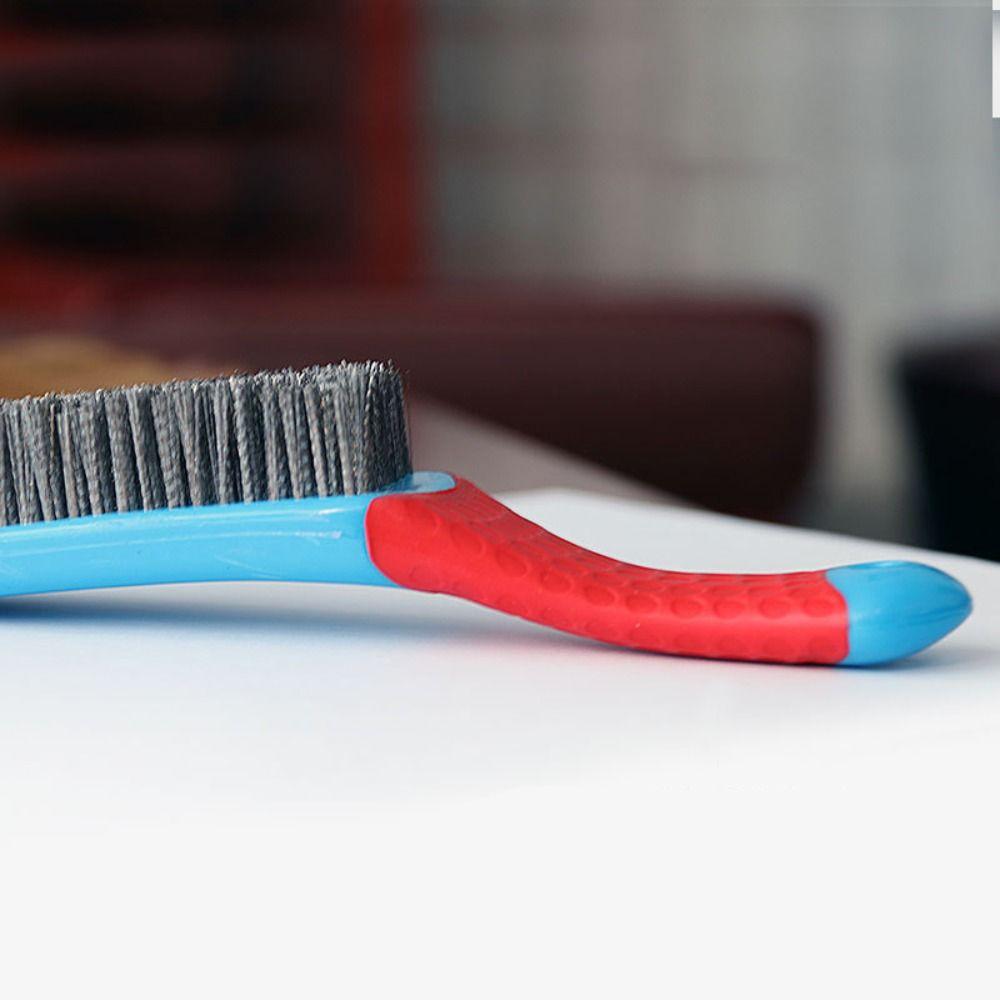 Metal Wire Brush Silicone Handle Steel Brush Multipurpose   Household