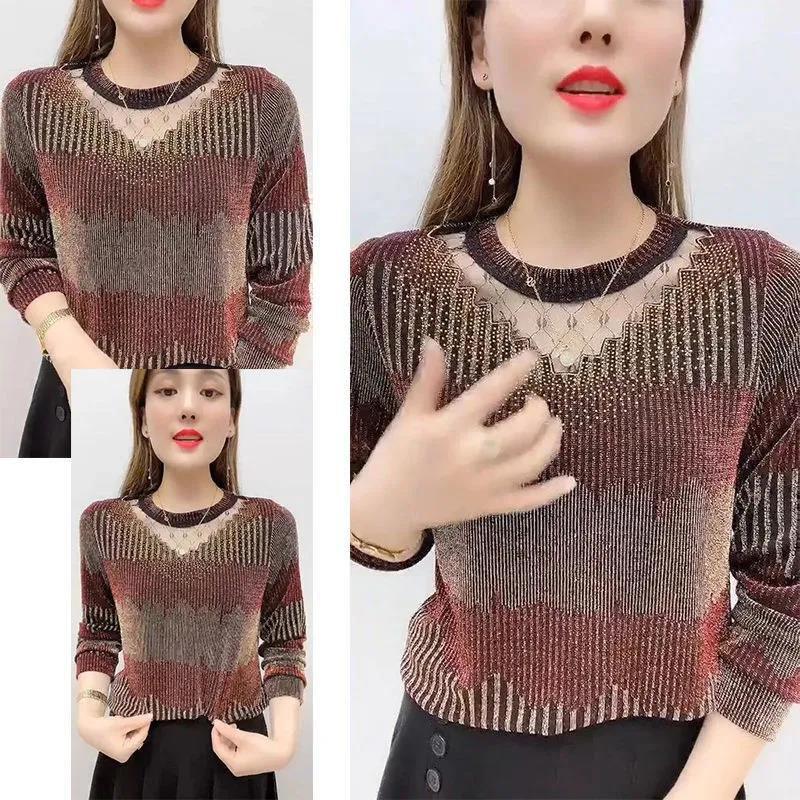 Осенняя кружевная рубашка больших размеров — фото 5