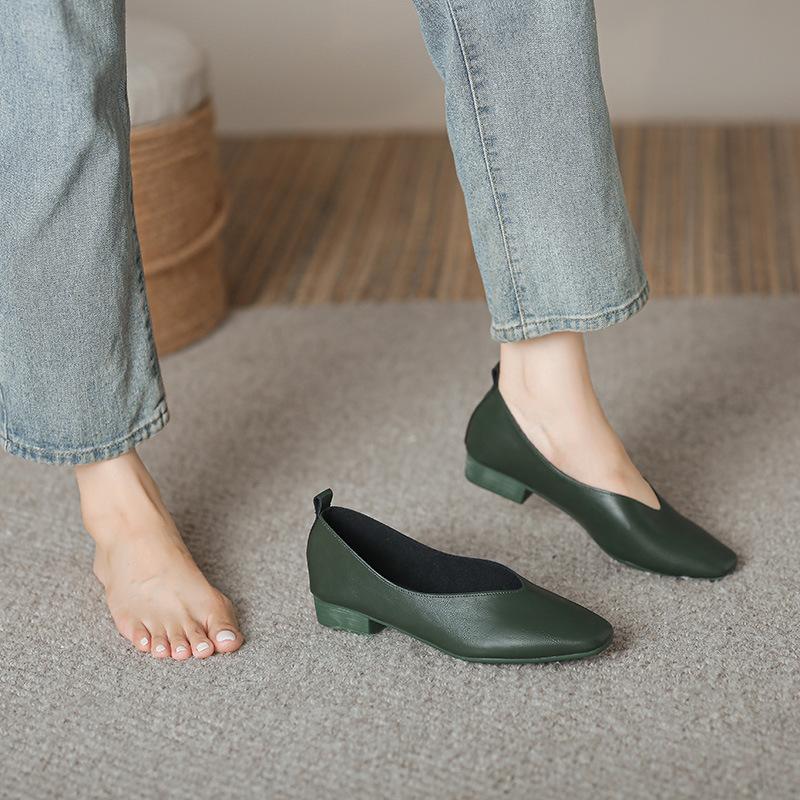Women Shoes Flat Shoes Spring New Grandma Shoes Flat Heel Women Shoes