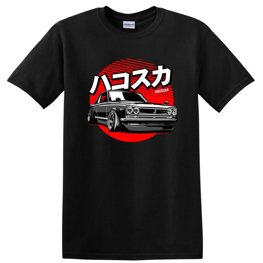 Hakosuka Car T Shirt Classic Japanese Sports Car Graphic Tee Retro Design L