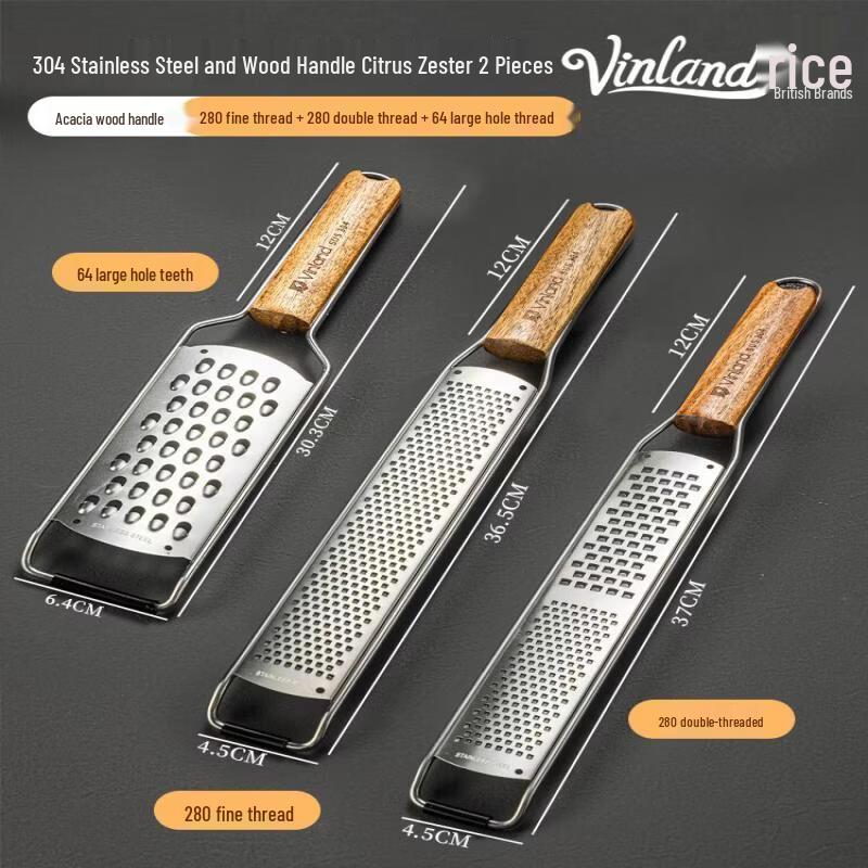 Qiwei 304 Stainless Steel Multi-Purpose Zester Grater