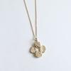 DOL Silver 925 Coin Flower Necklace [silver/gold]