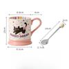 Ceramic Mug Cute Style Children's Milk Cup Illustration Dopamine Cup Birthday Best Friend Gift Couple Water Cup