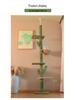 Cactus Cat Tree & Bed: All-in-One Christmas Tree, Scratching Post, and Toy Sky Pillar for Cats.