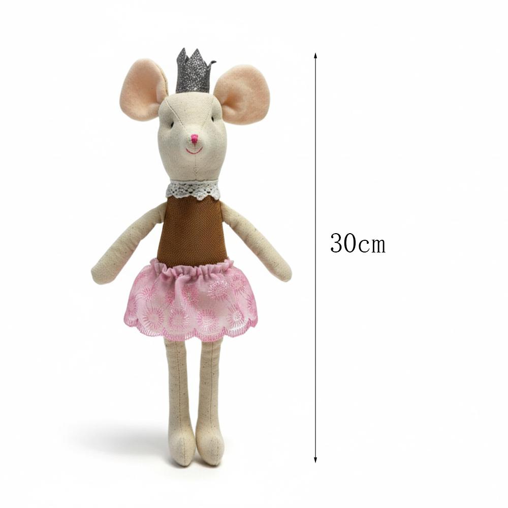 Cute stuffed animals mouse dolls family dollhouse mini plush christmas birthday gifts Little Mouse Plush dolls