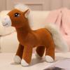 Big Eyes Horse Plush Toy Lifelike Standing Posture Horse Doll High Quality Stuffed Animal Toy Classic Birthday Gift For Kids
