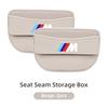 Leather Car Seat Seam Storage Box Phone Wallet Organiser Accessories For BMW E93 F10 F20 F30 F40 F15 F25 F26 F31 F49 F86 M3 M5 HOPDJ1