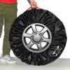 4Pcs/Lot Universal Car Spare Tire Covers Case Tires Storage Bags Auto Wheel Tires Storage Bags Vehicle Tyre Waterproof Polyester Bag