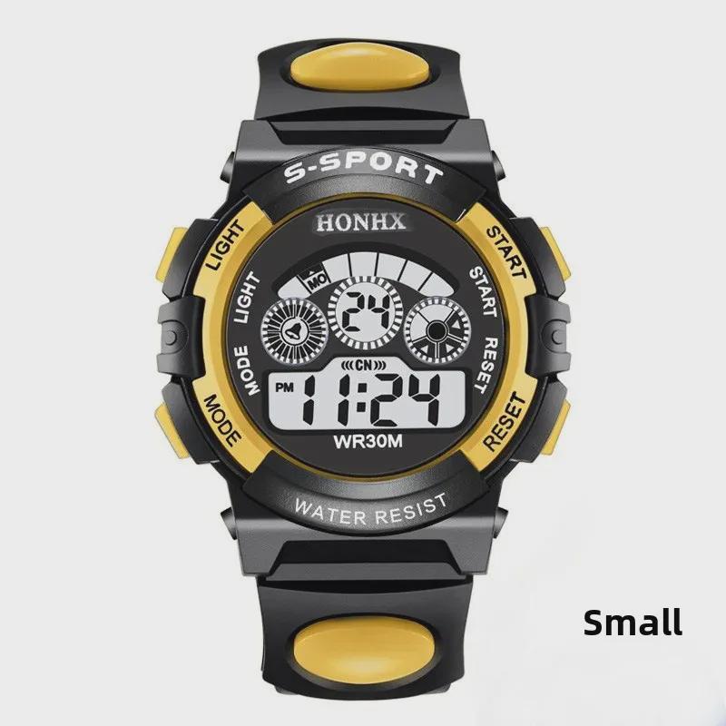 Multi-Function Waterproof Children's Electronic Watch with Colorful Lights - Model 0119