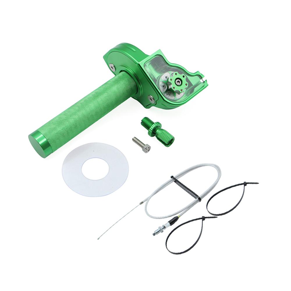 22mm CNC Aluminum Quick Twist Throttle Grip with Cable Motorcycle Accelerator Handlebar for Dirt Pit Bike ATV Quad