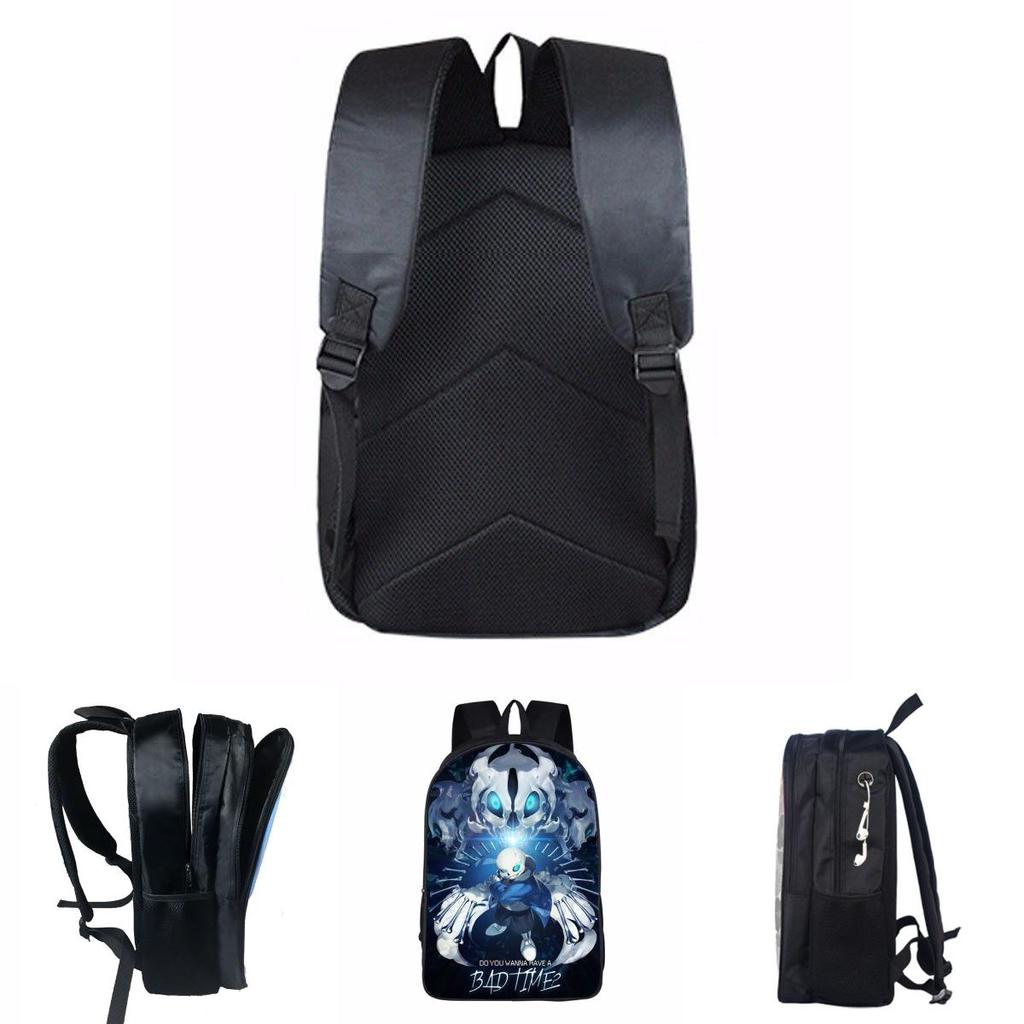 New Game Undertale Sans Papyrus Cartoon Softback Schoolbag With Spacious Interior And Zipper Closure