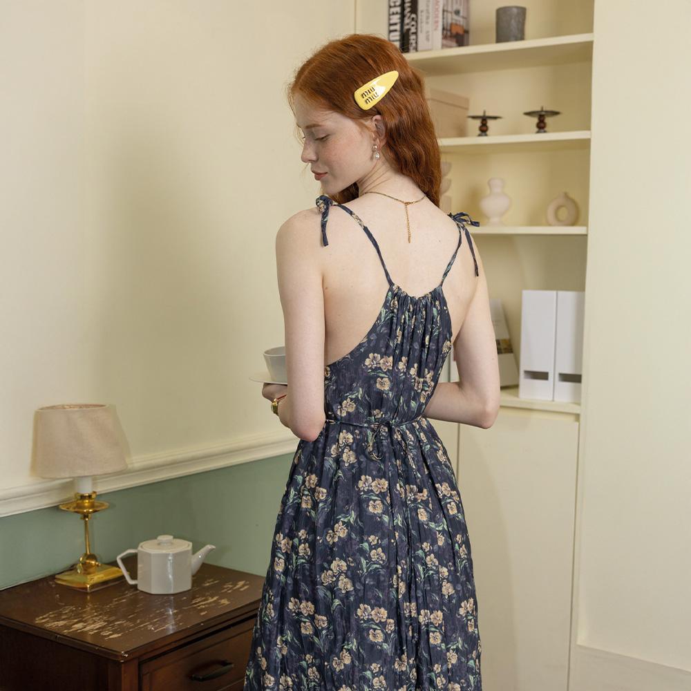 Deondeulob Dd_Midnight Garden Dress_Navy