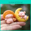 Moon Pig Pvc Figurine Toy Miniature Animal Desktop Decor For Kids And Collectors