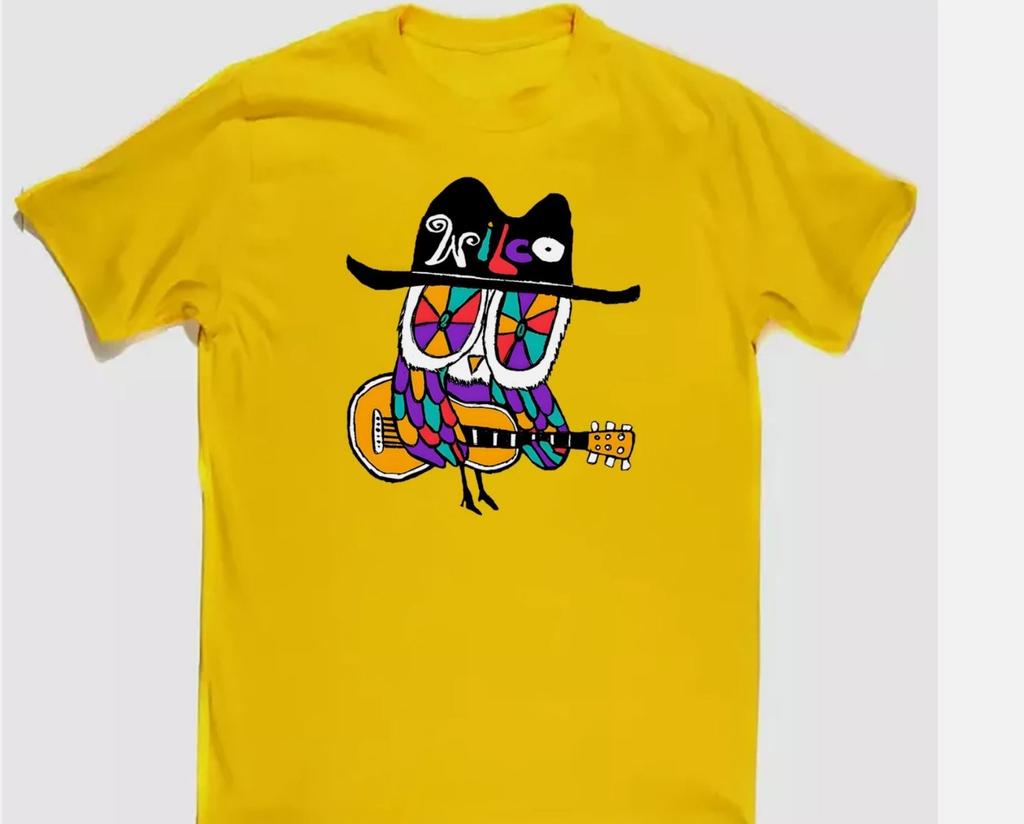 Rare Wilco Tour Band Gift For Fan Cotton All Size S to 4XL Yellow T-shirt