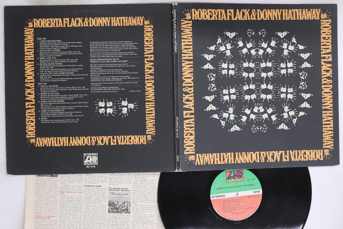 

LP Record ROBERTA FLACK, DONNY HATHAWAY - Roberta Flack & Donny Hathaway SD7216 ATLANTIC 1972 US Soul/Funk Used