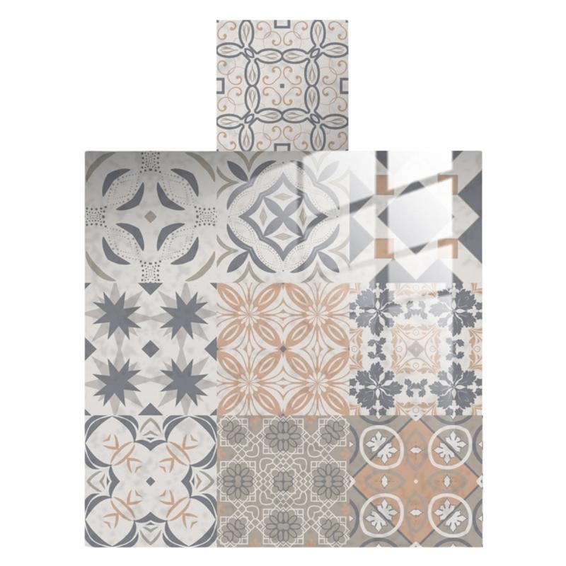 

Марокканские наклейки для плитки, набор из 10 самоклеящихся водонепроницаемых наклеек для стен или пола кухни и ванной комнаты, украшение для дома Medium size
