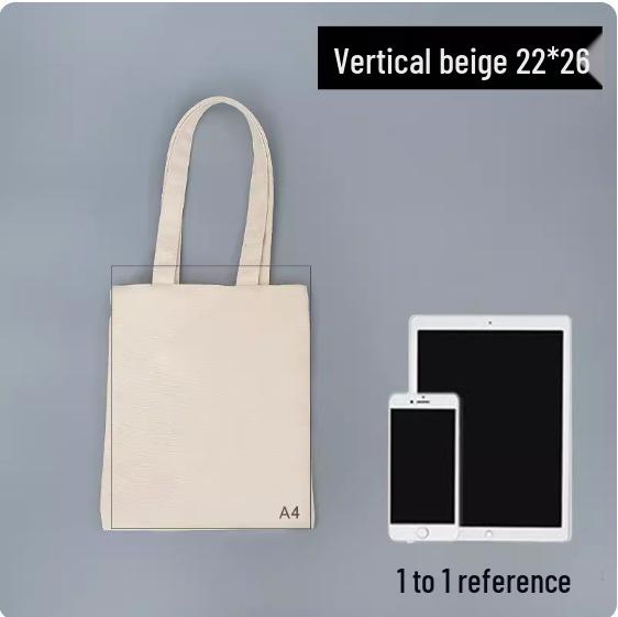 Custom Logo Canvas Cotton Tote Bag for Advertising