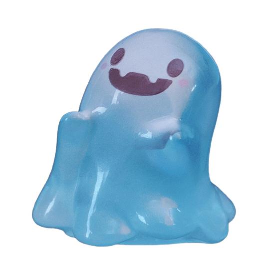 Glow in The Dark Mini Ghost Figures with Box Luminous Small Resin Ghost Figurine Miniature Ghost Garden Decor for Halloween Party Favors