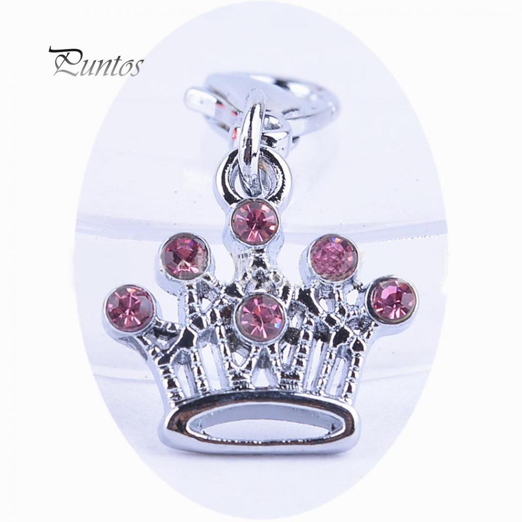 Rhinestone Crown Pet Tag Pendant Collar Jewelry Necklace