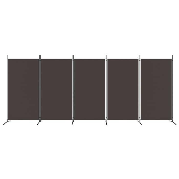 VidaXL Cloison de Séparation 5 Panneaux Séparateur de Pièce Pliable Diviseur Écran d'Intimité Paravent Décoration Salon 350267