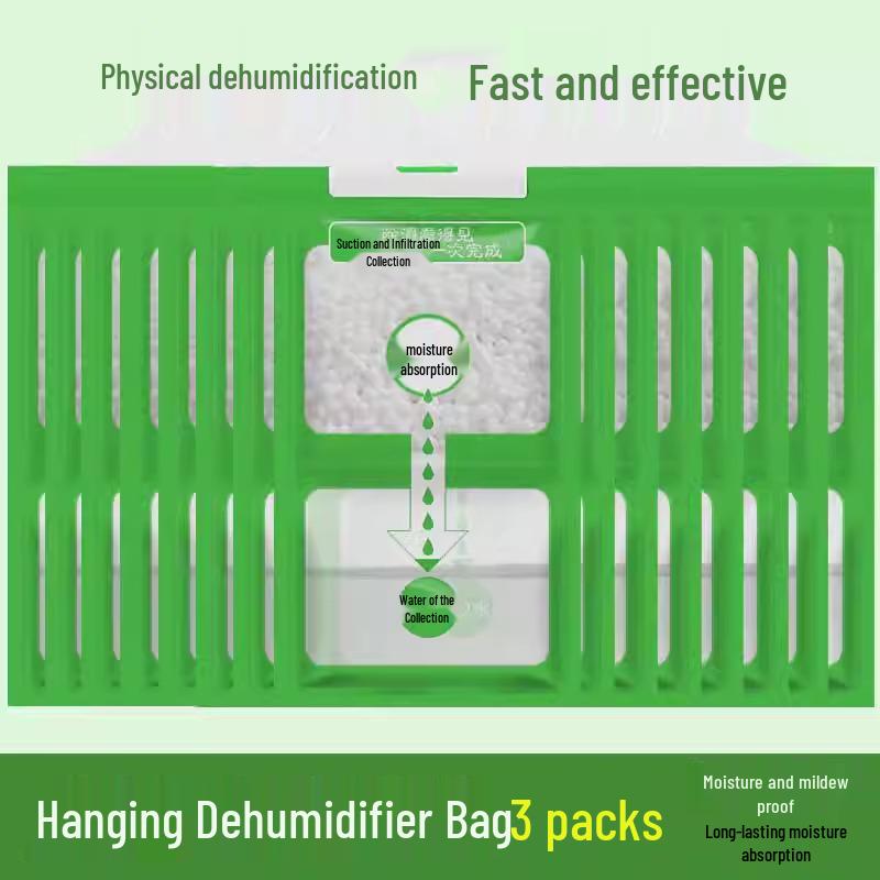 Moisture-Absorbing Hanging Bag: Dehumidifier and Mildew-Proof Wardrobe Solution for Dorms and Homes