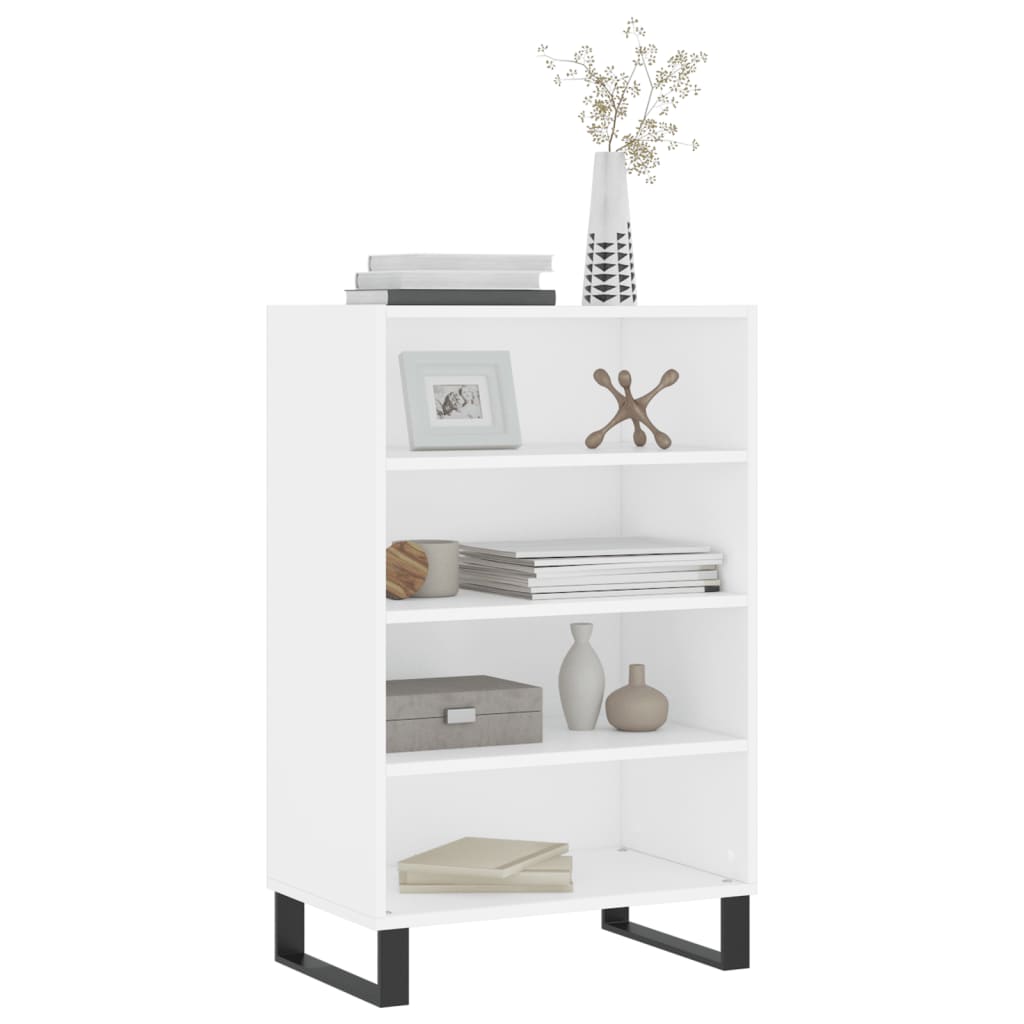 Highboard In White 57 X 35 X 90 Cm Particleboard