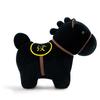 Neues Schwarzes Pferd Plüschtier Pony Puppe Stoffpuppe Tierkreiszeichen Jahr des Pferdes Maskottchen Heimschmuck