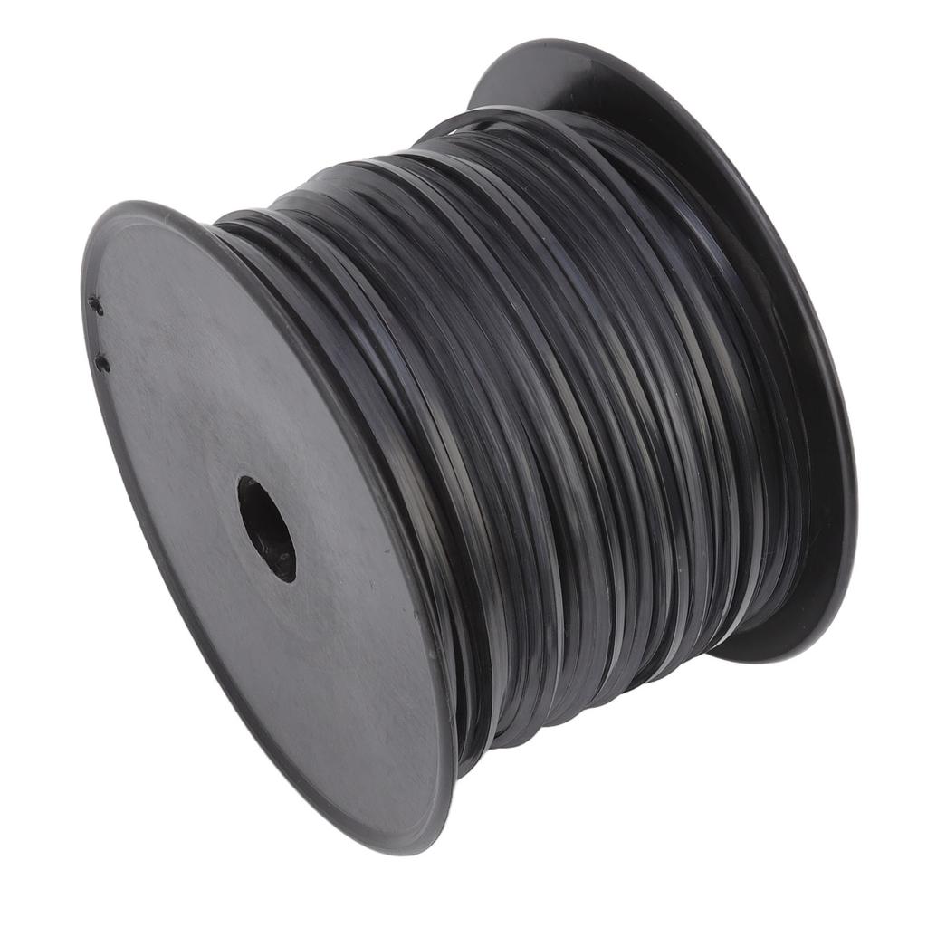 3.3mm 0.13in Square String Trimmer Line High Efficiency Nylon Black Grass Trimmer Line Replacement for Husqvarna 100m