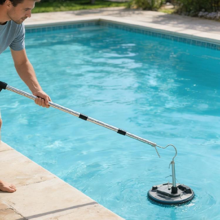 Flexible Swimming Pool Hook Device For Collecting Cleaners And Debris Constructed Of Durable Metal