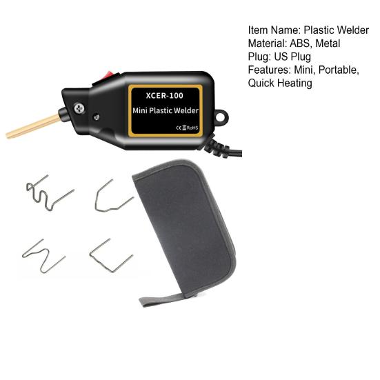 1 sada svářečka na opravu plastů 3s Rychlý ohřev 400 svařovacích svorek Sada svařovacího stroje na praskliny v nárazníku pro malé auto