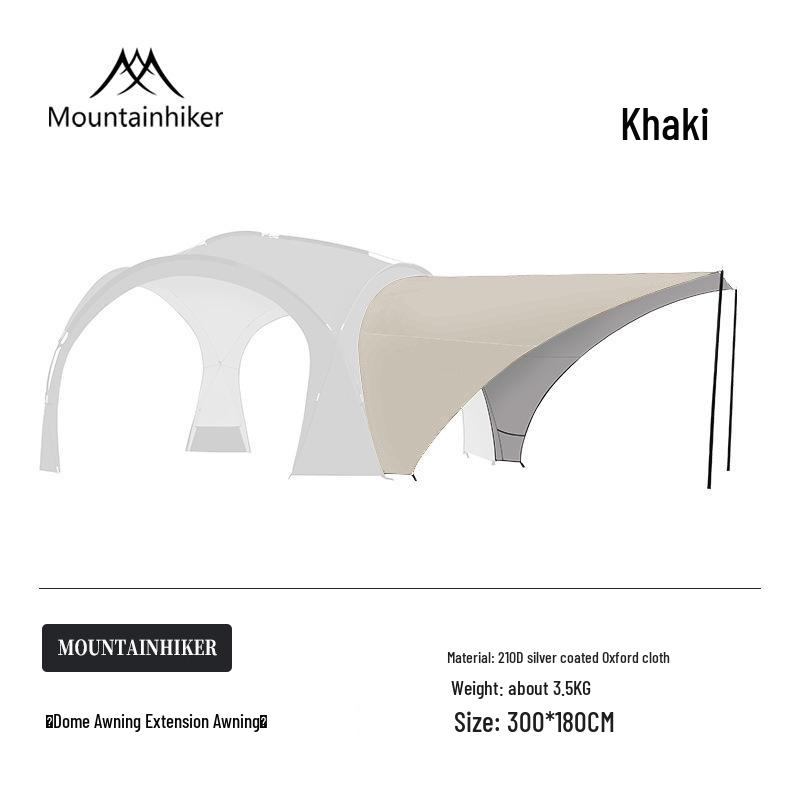 Bergkuppel Campingzelt: Großes Outdoor-Vordach für mehrere Gäste, ideal für Campingplätze und Selbstfahrer-Touren.