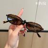Retro oval frame sunglasses women's high-end small frame sunscreen sunglasses red trend high quality with myopia