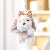 Plush Dog Toy Keychain For Girls Cute Animal Car Keyring Gift Accessory