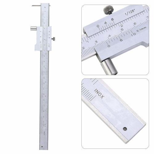 FILFEEL ?????????????????? ???????? Parallel Cross Caliper, 0-200mm Stainless Steel Parallel Cross Vernier Caliper Marking Gauge