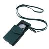 Applicable to Samsung Z Flip6 mobile phone case Z Flip5 solid color organ card bag oblique span protective case Flip4 card