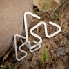 1PC Outdoor Camping Stainless Steel Hooks Multi-Function Non-Slip Ultra-Light Triangular Hooks Camping Accessory