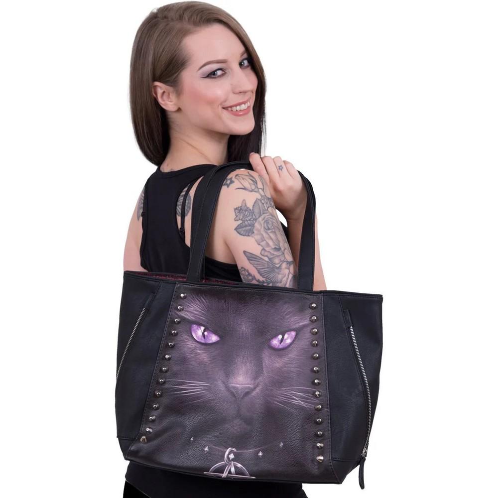 Spiral Direct Black Cat Tote Bag