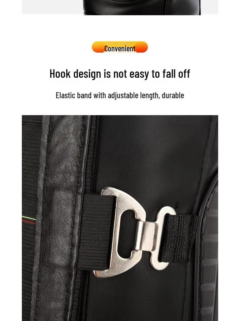 Unisex Winter Windproof PU Electric Motorcycle Knee Pads: Long & Short Styles, Thickened Hard Shell for Warmth and Protection