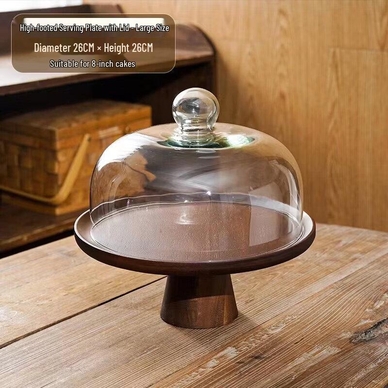 Vintage Acacia Wood Cake & Dessert Stand