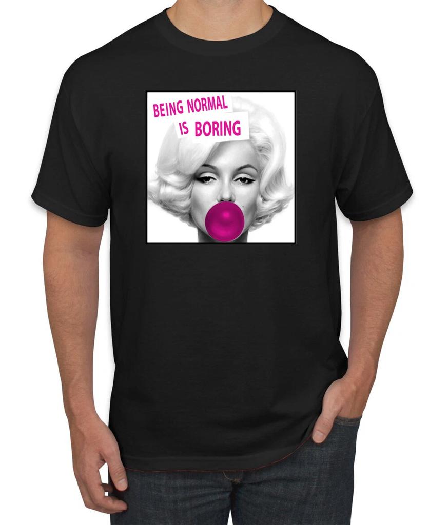 Marilyn Monroe Being Normal Is Boring Men Graphic T- Shirt