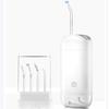 Jingdong Jingzao Professional Pull-Type Water Flosser Portable White 4 Nozzles Storage Box Dental Irrigator Water Flosser Teeth Cleaner
