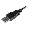 STARTECH 50cm Left Angled USB To Micro USB Cable - Black - Shielded