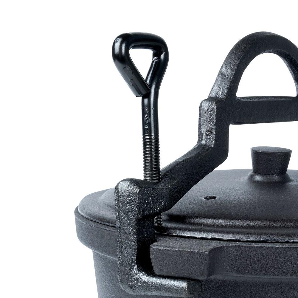 Emailierter gusseiserner Kessel auf Füßen mit Deckel CAST LINE 10 l