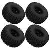 4PCS AR Pattern Rubber Tires with 6 Spoke Plastic Rims RC Tires Set for Arrma Senton 110