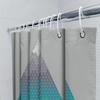 Geometric Triangle Shower Curtain Abstract Modern Waterproof Bathroom Decor Set Liner