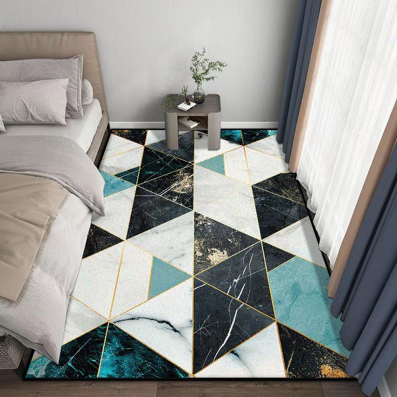 Modern Geometric Carpet Home Decoration Plush Rugs Living Room Big Size Light Luxury for Bedroom Sofa Tables Mat Gaming Room