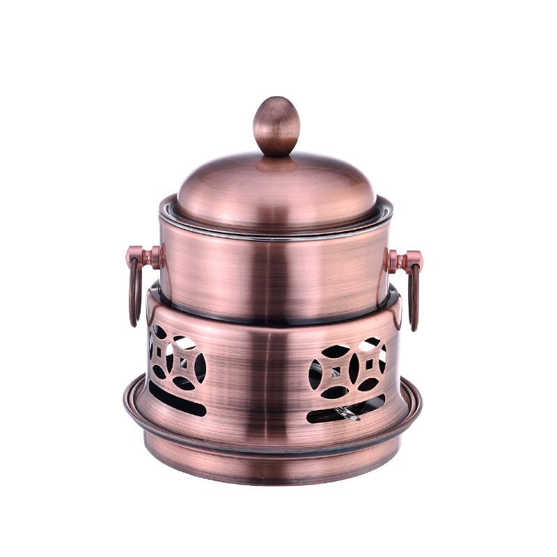 Ruhan Stainless Steel Mini Hot Pot Set with Alcohol Stove