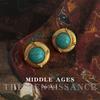 Medieval Retro Turquoise Earrings, Court Studs, Heavy Industry Earrings.
